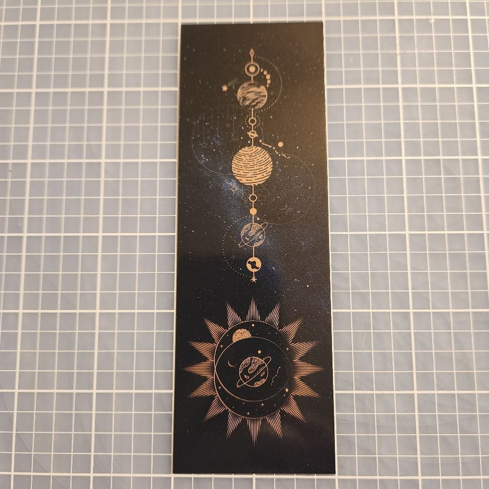 10/$10 Night Sky Bookmark Celestial Geometry Astral Geometric Stars Moon